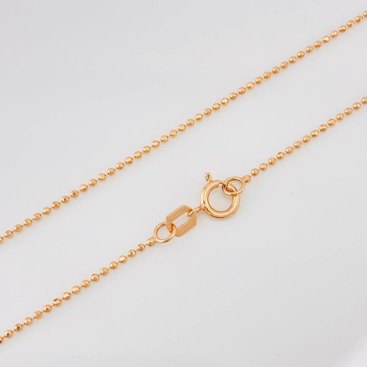 Cadena Militar 2.35g / 60cm / 1mm Oro Rosa 18K