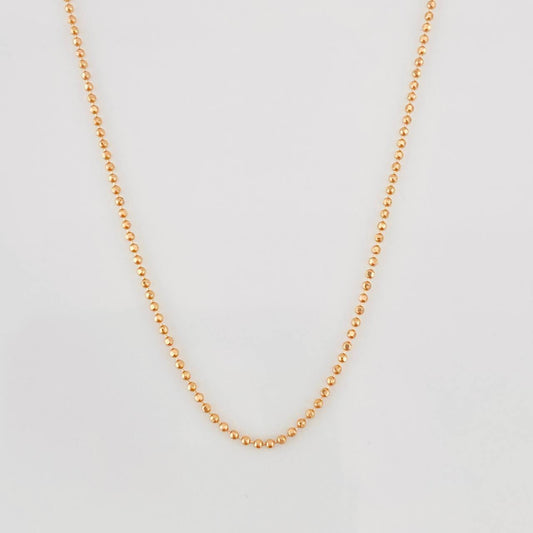 Cadena Militar 2.35g / 60cm / 1mm Oro Rosa 18K