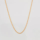Cadena Militar 2.35g / 60cm / 1mm Oro Rosa 18K