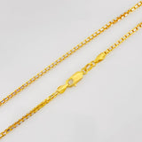 Cadena Veneciana 15g / 60cm / 1.76mm Dos Oros Amarillo Blanco 18K