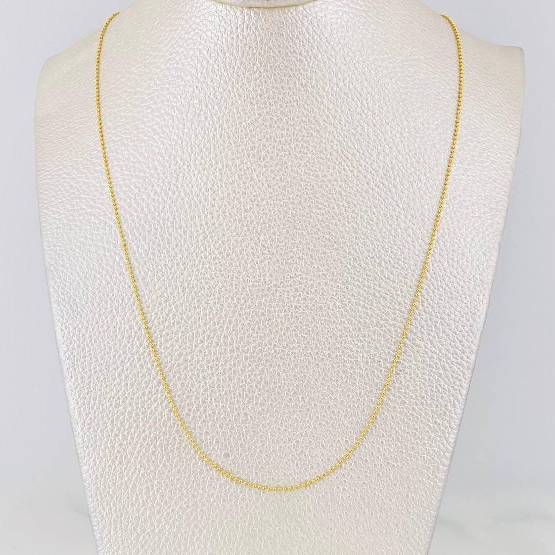 Cadena Militar 2.6g / 60cm / 1mm Oro Amarillo 18K