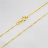 Cadena Militar 2.6g / 60cm / 1mm Oro Amarillo 18K