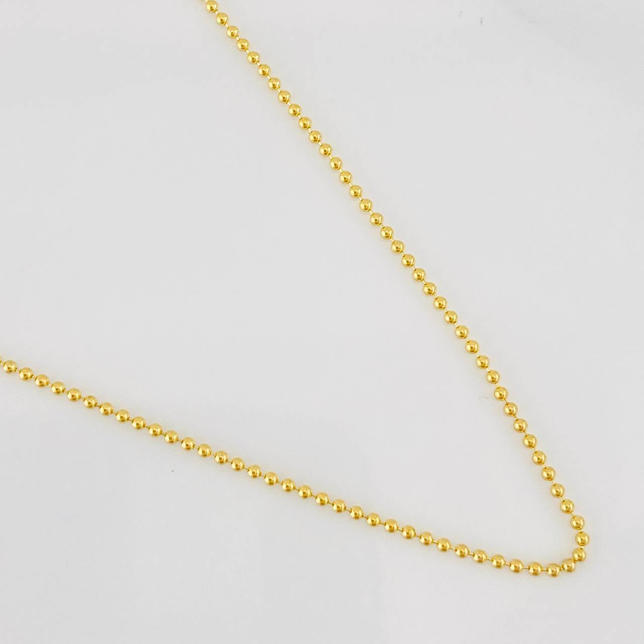 Cadena Militar 2.6g / 60cm / 1mm Oro Amarillo 18K