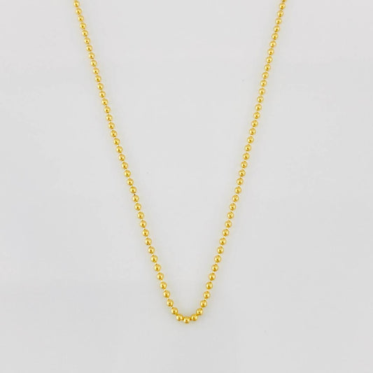 Cadena Militar 2.6g / 60cm / 1mm Oro Amarillo 18K