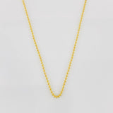 Cadena Militar 2.6g / 60cm / 1mm Oro Amarillo 18K