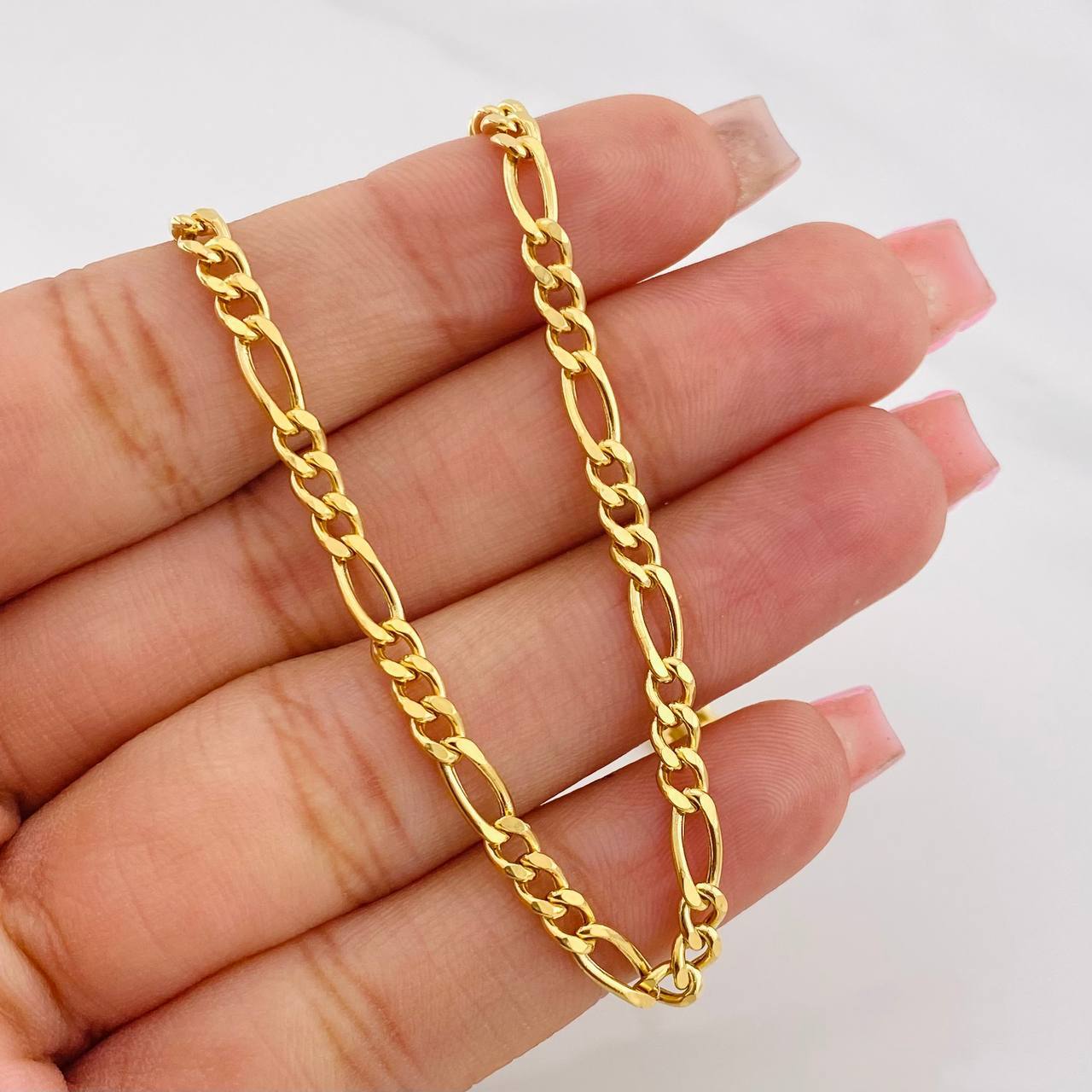 Cadena Figaro 11.25g / 65cm / 3.72mm Oro Amarillo 18K