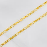 Cadena Figaro 11.25g / 65cm / 3.72mm Oro Amarillo 18K