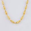 Cadena Rustica Barril Rayado 7.05g / 50cm / 3.2mm Oro Amarillo 18K
