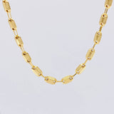 Cadena Rustica Punteada 8.95g / 50cm / 4.1mm Oro Amarillo 18K