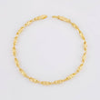 Pulso Rustico Barril Diamantado 4.4g / 18.6cm / 3.2mm Oro Amarillo 18K