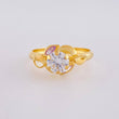 Anillo Solitario Flor De Cristal 1.7 g / T8 Oro Amarillo 18K