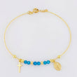 Pulso Aro Diamantado Virgen Milagrosa 3.35g / 18.3cm / 0.9mm Oro Amarillo 18K