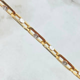 Cadena Click Tornillo 16.05gr / 60cm / Dos Oros Amarillo Blanco +4 18K