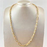 Cadena Click Tornillo 15.9gr / 60cm / Dos Oros Amarillo Blanco +4 18K