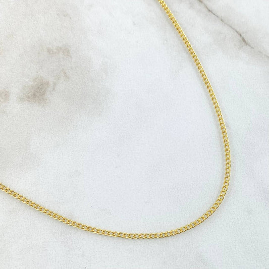 Cadena Cubana 1.8gr / 60cm / Oro Amarillo +1 18K