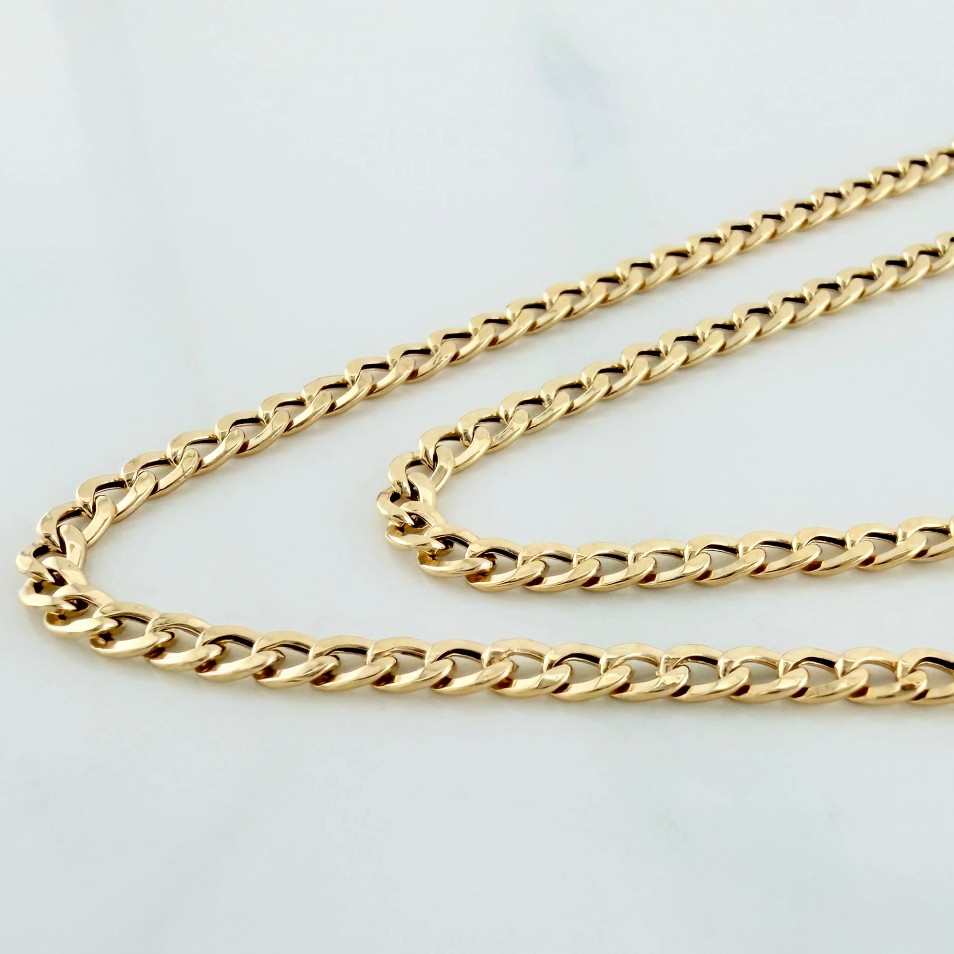 Cadena Cubana 2.5 g / 51.3 cm / 2.46 mm Oro Amarillo 18K