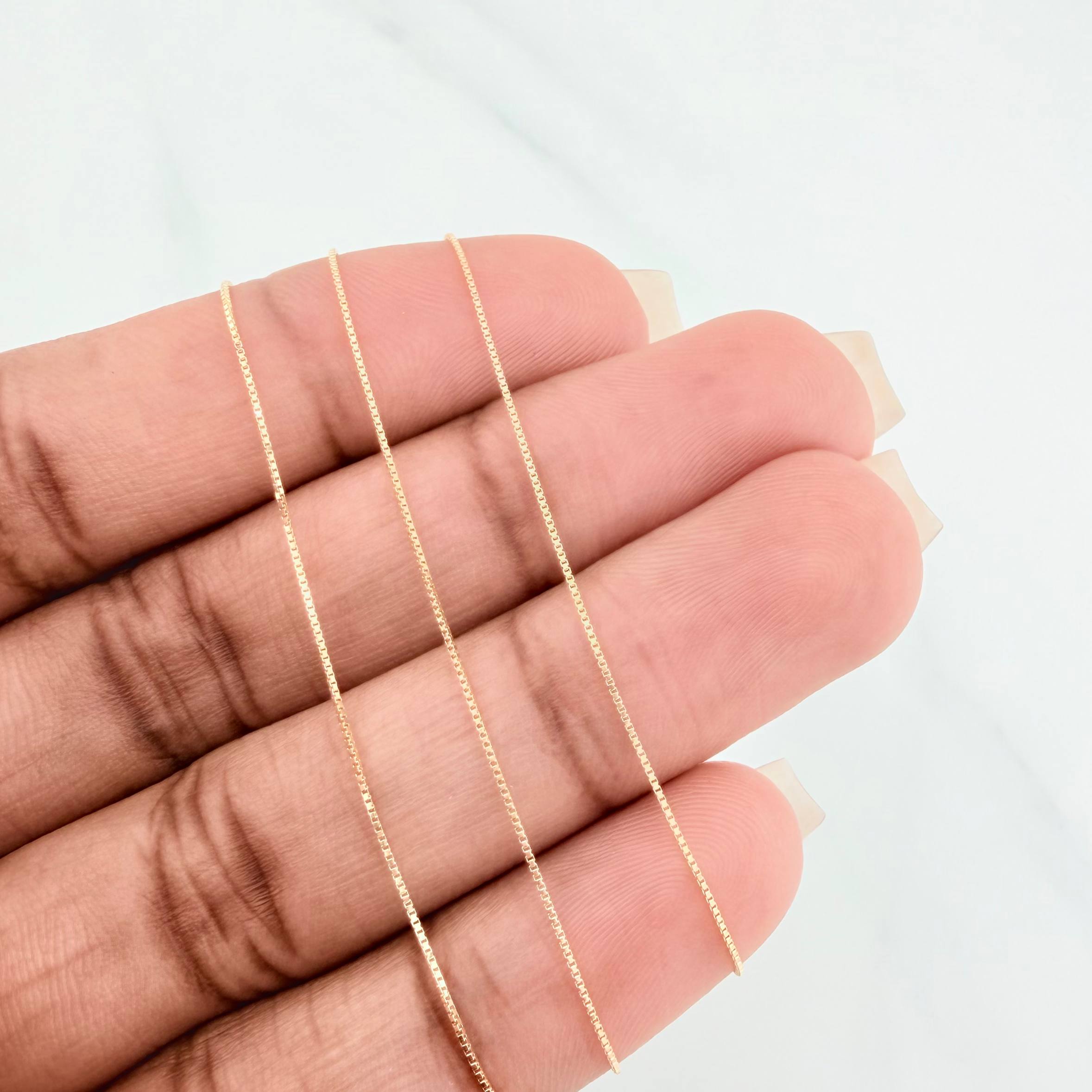Cadena Veneciana 1 g / 45 cm / 0.5 mm Oro Amarillo 18K