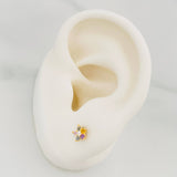 Topos Flor 0.85 g / 3.5 mm Oro Amarillo 18K