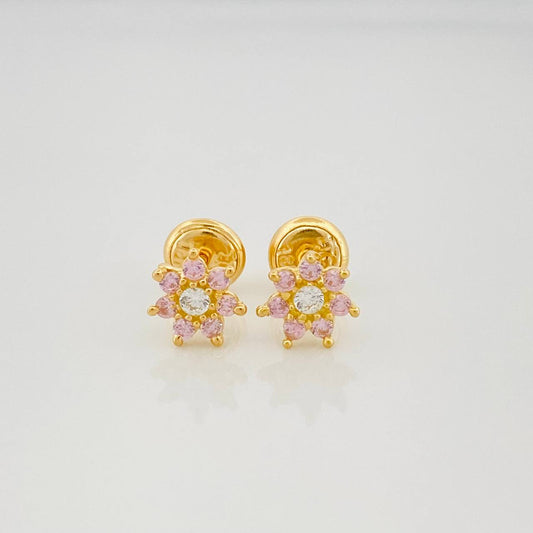 Topos Flor 0.95 g / 4 mm Oro Amarillo 18K