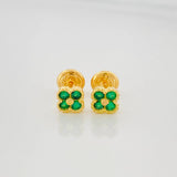 Topos Flor 1.05 g / 4.1 mm Oro Amarillo 18K