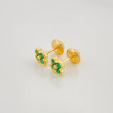 Topos Flor 1.05 g / 4.1 mm Oro Amarillo 18K