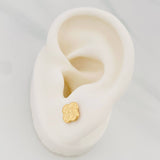 Topos Trebol 0.8 g / 5 mm Oro Amarillo 18K