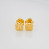 Topos Trebol 0.8 g / 5 mm Oro Amarillo 18K