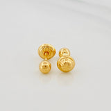 Topos Bola Lisas 0.6g / 5mm Oro Amarillo 18K