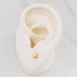 Topos Bola Lisas 0.6g / 5mm Oro Amarillo 18K
