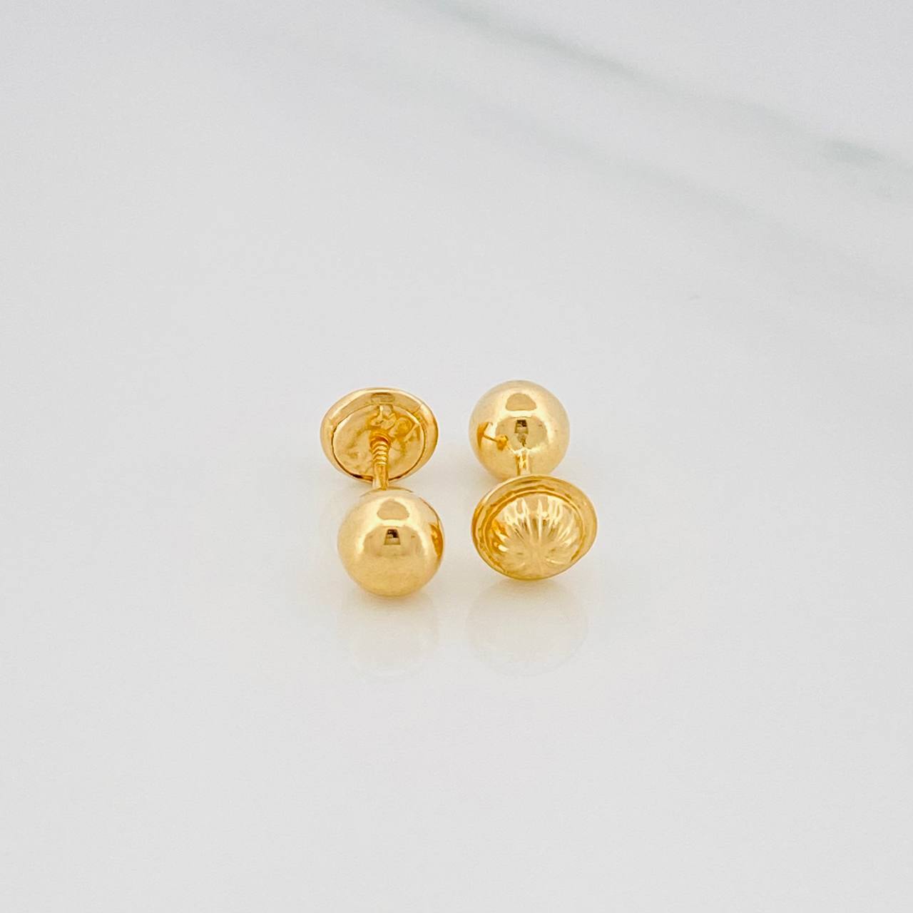 Topos Bola 0.7gr / 6mm Lisa Oro Amarillo 18K