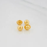 Topos Bola Lisa 0.7g / 6mm Oro Amarillo 18K