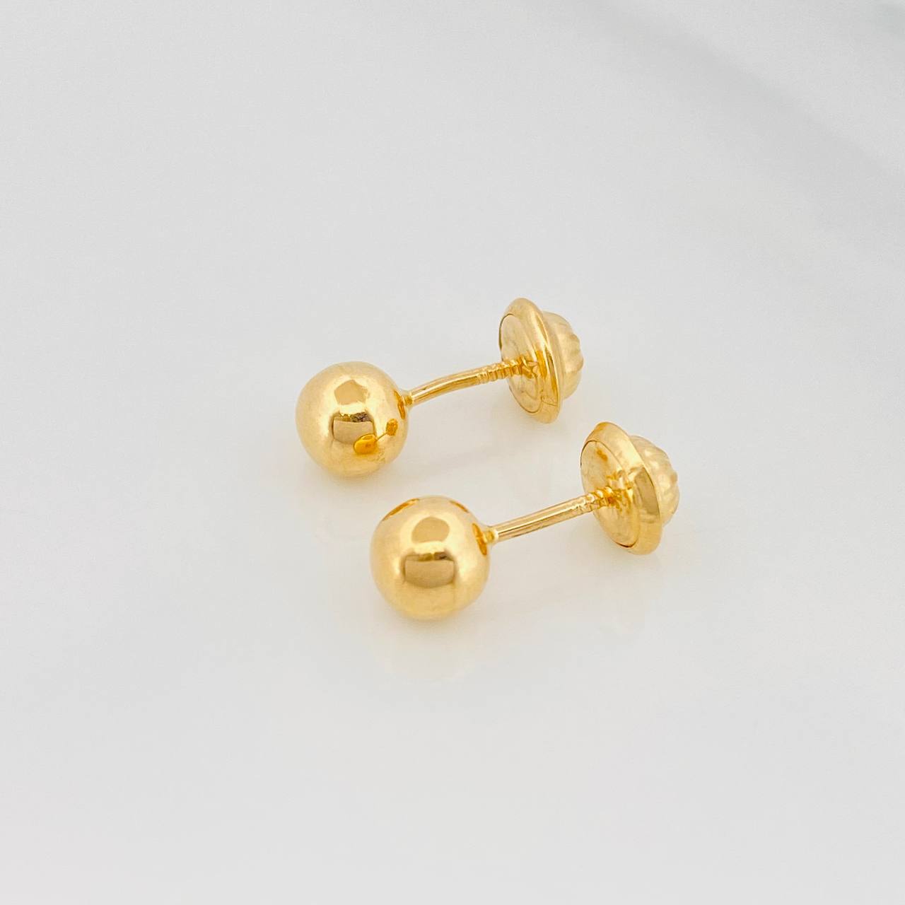 Topos Bola 0.7gr / 6mm Lisa Oro Amarillo 18K