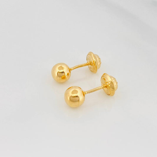 Topos Bola 0.7gr / 6mm Lisa Oro Amarillo 18K