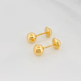 Topos Bola 0.7gr / 6mm Lisa Oro Amarillo 18K