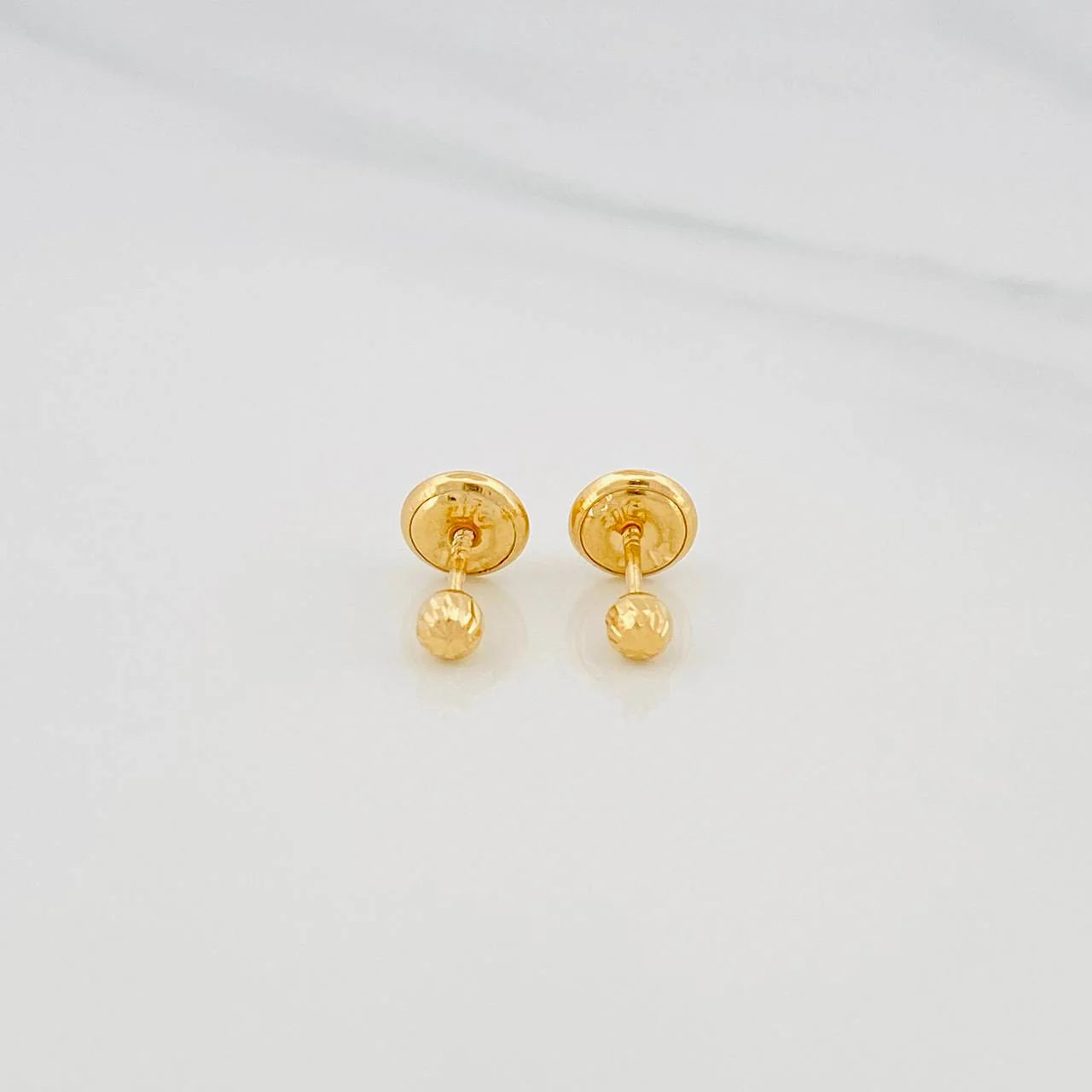Topos Bola Diamantada 0.45 g / 3 mm Oro Amarillo 18K