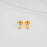 Topos Bola Diamantada 0.45 g / 3 mm Oro Amarillo 18K