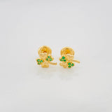 Topos Trebol Cuatro Hojas 1.05 g / 5 mm Oro Amarillo 18K
