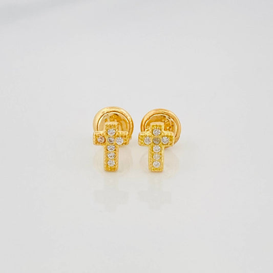 Topos Cruz 0.8 g / 3.8 mm Oro Amarillo 18K
