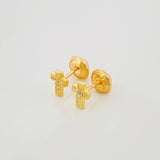 Topos Cruz 0.8 g / 3.8 mm Oro Amarillo 18K