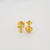 Topos Cruz 0.8 g / 3.8 mm Oro Amarillo 18K