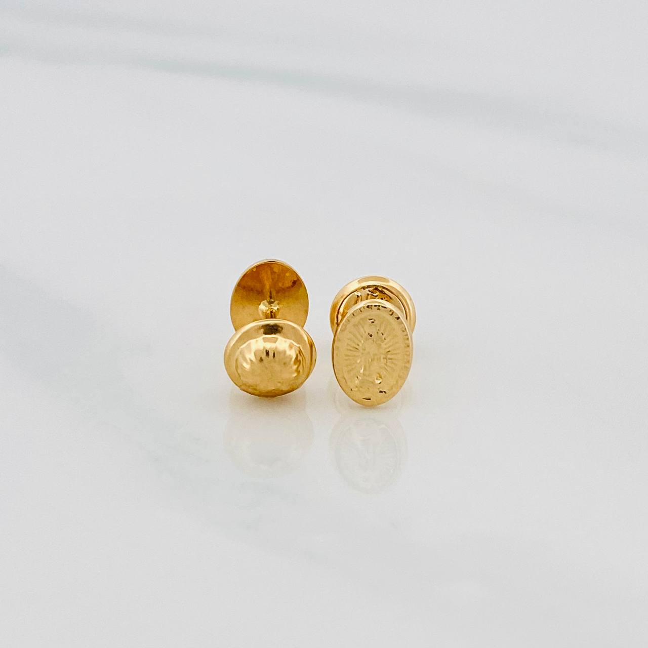 Topos Virgen Milagrosa 0.55 g / 4 mm Oro Amarillo 18K