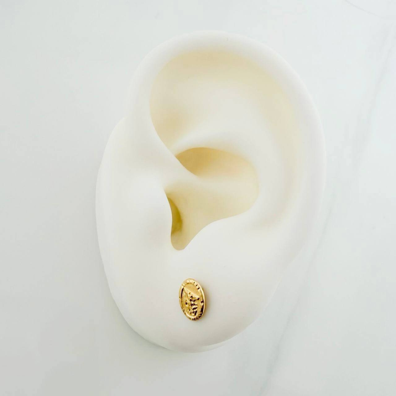 Topos San Miguel Arcangel 0.75 g / 7 mm Oro Amarillo 18K