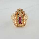 Anillo Virgen Guadalupe 7.15gr / T6 1/2 / Oro Amarillo 18K %