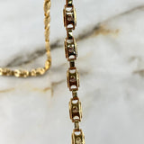 Cadena Rustica 14.2gr / 65cm / 5mm Corona Oro Amarillo