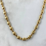 Cadena Rustica 14.2gr / 65cm / 5mm Corona Oro Amarillo