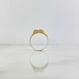 Anillo Quimbaya 3.05gr / T11 1/4 / Circones Blancos Oro Amarillo
