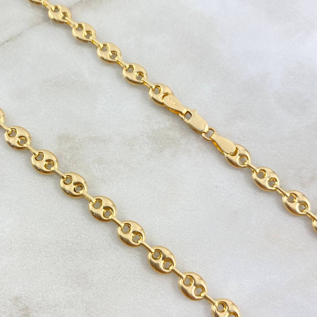 Cadena GC 9.55gr / 45cm / 6.3mm Lisa Oro Amarillo 18K ©