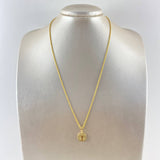 Cadena Lazo 1.3gr / 50cm + Dije San Benito 0.75gr / 2cm Oro Amarillo (Oferta)