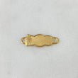 Herraje Placa Nube 0.5gr / 2.2cm / Virgen Milagrosa Oro Amarillo