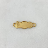 Herraje Placa Nube 0.5gr / 2.2cm / Virgen Milagrosa Oro Amarillo